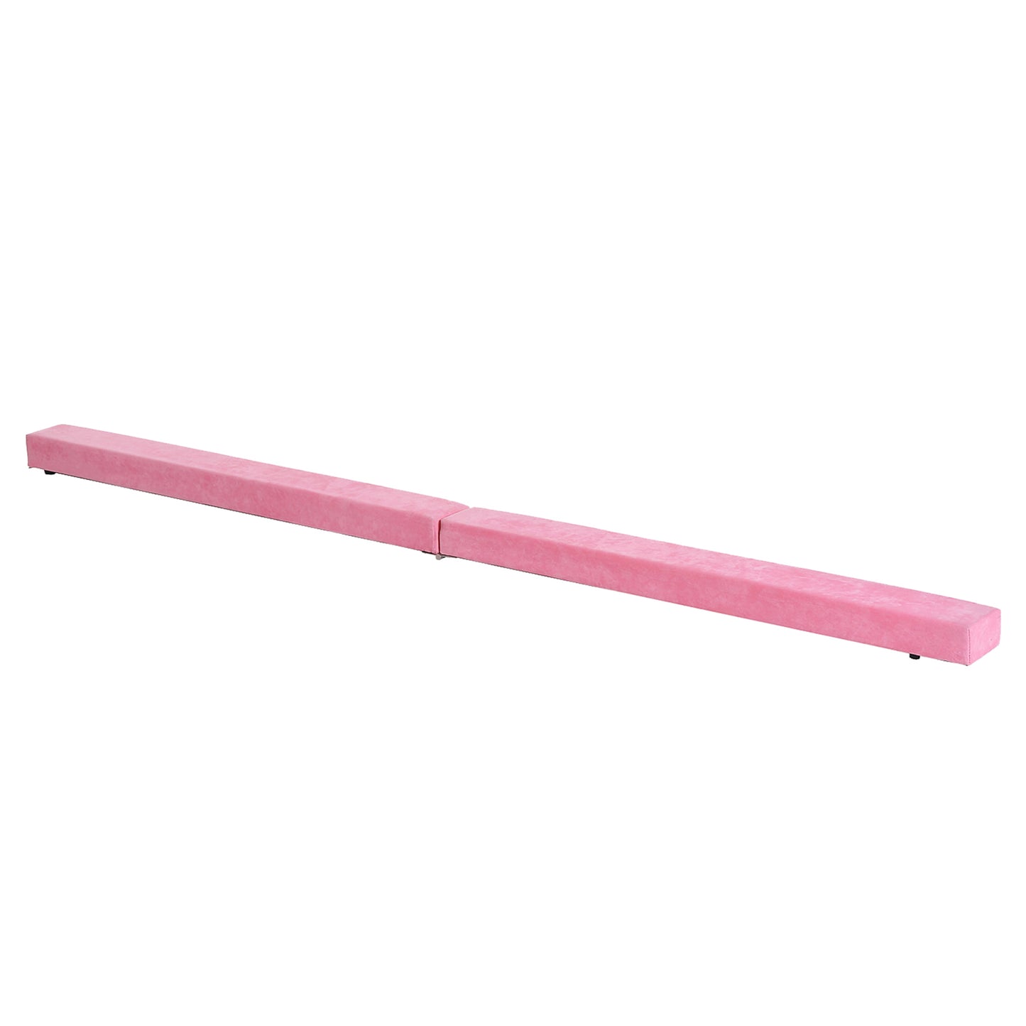 HOMCOM .1M 7FT Gymnastics Folding Balance Beam Home Gym Training Exercise Sports - Pink