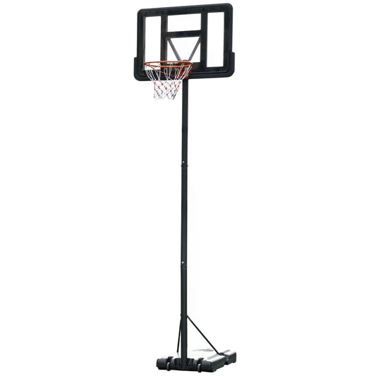 HOMCOM ortable Basketball Hoop Stand 231-305cm Height Adjustable w/ Moving Wheels