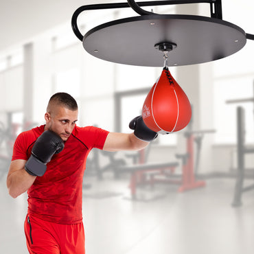 HOMCOM all-mounted Punching Ball Height Adjustable Hanging Speedball Platform Set Frame Stand Boxing Sports