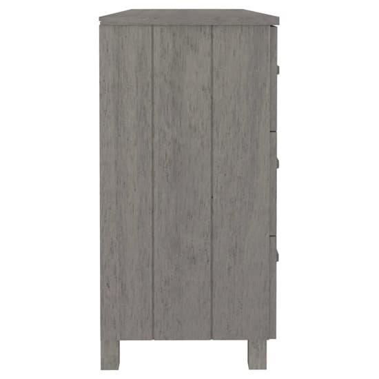 Abril Pinewood Chest Of 6 Drawers In Light Grey