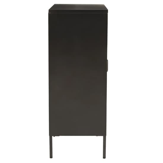 Accra Steel Display Cabinet With 2 Doors In Black