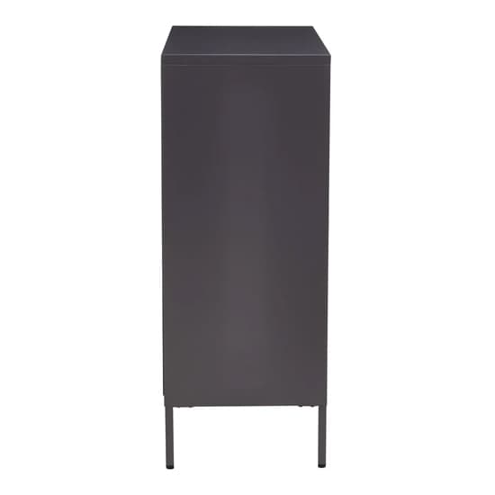 Accra Steel Display Cabinet With 2 Doors In Grey