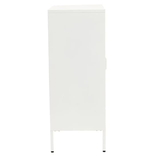 Accra Steel Display Cabinet With 2 Doors In White