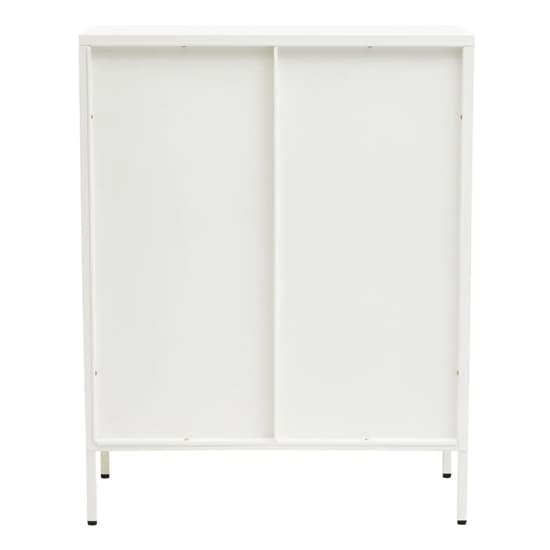 Accra Steel Display Cabinet With 2 Doors In White