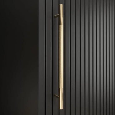 Adel I Wooden Wardrobe With Sliding 2 Doors 100cm In Black