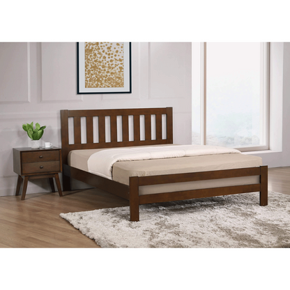 Kolachi Rustic Oak Solid Hardwood 3ft Single Bed Frame - Timeless Elegance for Your Bedroom