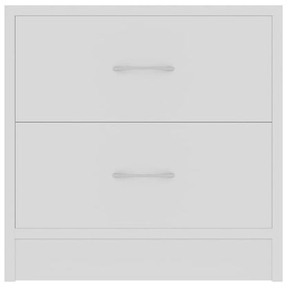 Aimo Wooden Bedside Cabinet With 2 Drawers In White