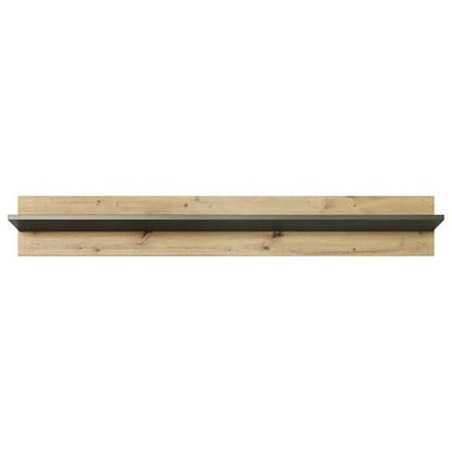 Artisan Oak Wall Shelf - Alaro Wooden Display Shelf for Home Decor