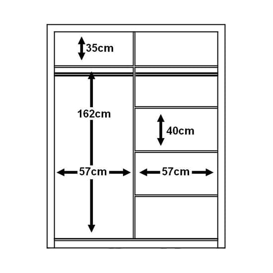 Matt Grey Mirrored Sliding Door Wardrobe with Customizable Interior and LED Lighting