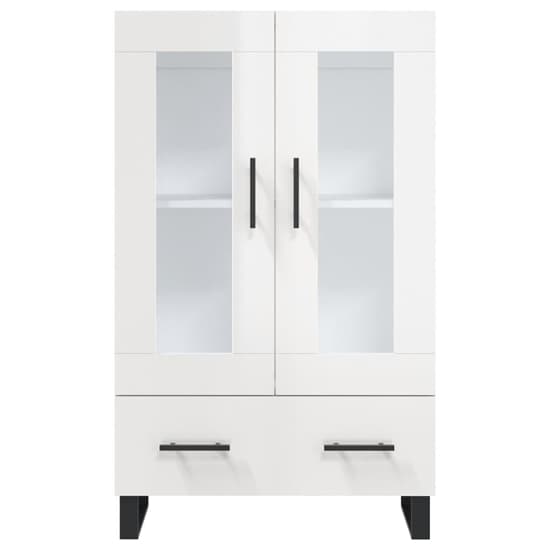 Alivia High Gloss Display Cabinet With 2 Doors In White