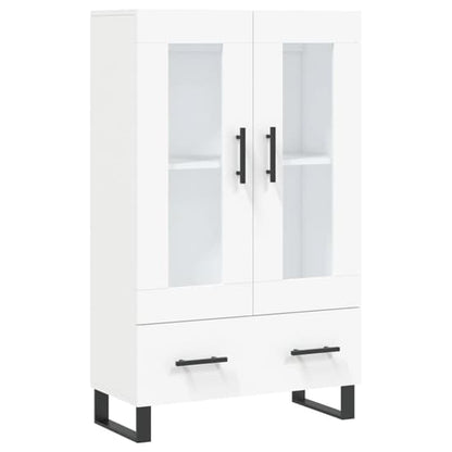 Alivia Wooden Display Cabinet With 2 Doors 1 Drawer In White