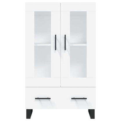 Alivia Wooden Display Cabinet With 2 Doors 1 Drawer In White