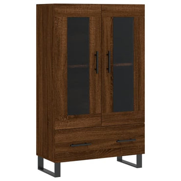 Alivia Wooden Display Cabinet With 2 Doors In Brown Oak