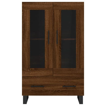 Alivia Wooden Display Cabinet With 2 Doors In Brown Oak