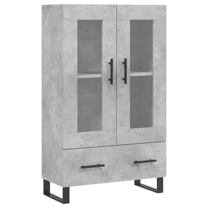 Alivia Wooden Display Cabinet With 2 Doors In Concrete Effect