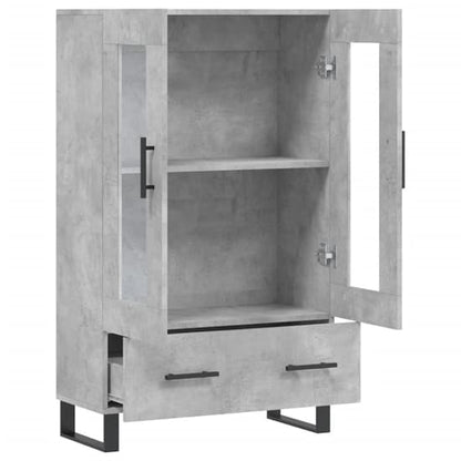 Alivia Wooden Display Cabinet With 2 Doors In Concrete Effect