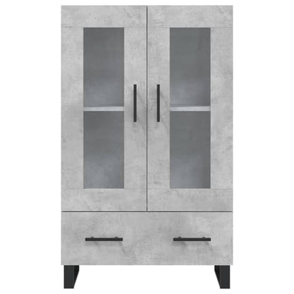 Alivia Wooden Display Cabinet With 2 Doors In Concrete Effect