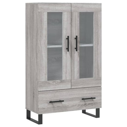 Alivia Wooden Display Cabinet With 2 Doors In Grey Sonoma Oak