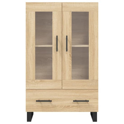 Alivia Wooden Display Cabinet With 2 Doors In Sonoma Oak