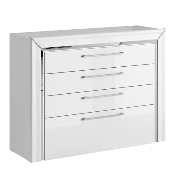 Allen Wooden Chest Of 4 Drawers In White