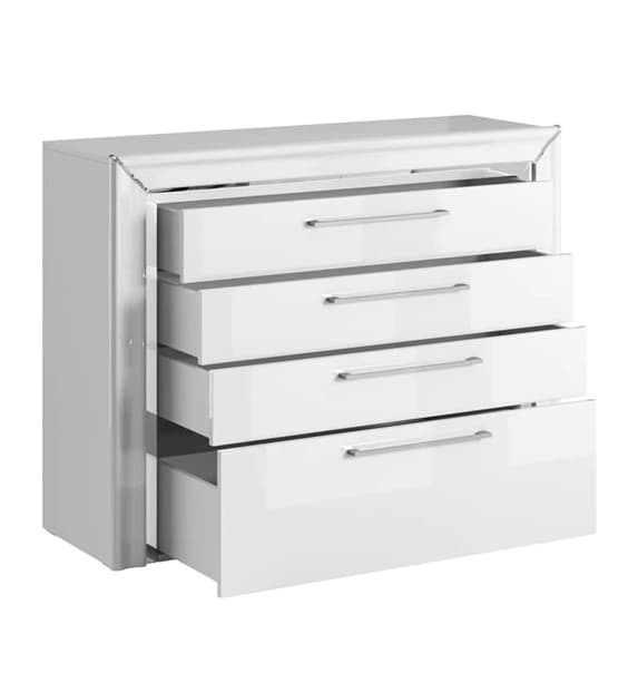 Allen Wooden Chest Of 4 Drawers In White