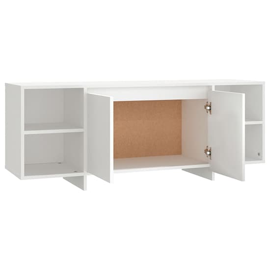 Aloha Wooden TV Unit With 2 Doors In White