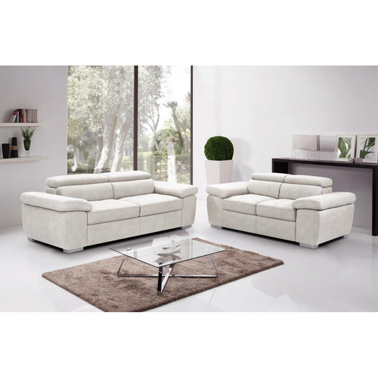 Carlisle Amando Fabric 2 Seater Sofa - Beige