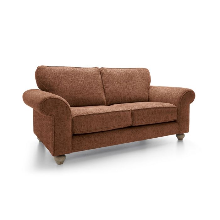 Zazzles 2 Seater Sofa - Burnt Orange Fabric