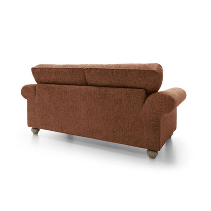 Zazzles 2 Seater Sofa - Burnt Orange Fabric