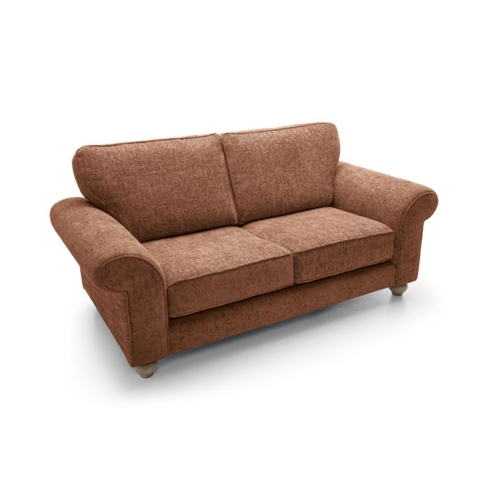 Zazzles 2 Seater Sofa - Burnt Orange Fabric