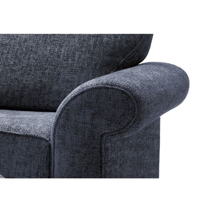 Zazzles 2 Seater Sofa - Dark Blue Fabric