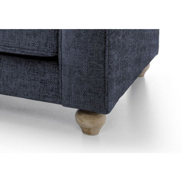 Zazzles 2 Seater Sofa - Dark Blue Fabric