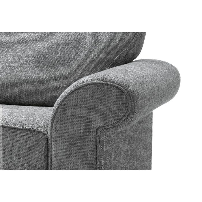 Zazzles 2 Seater Sofa - Steel Grey Fabric