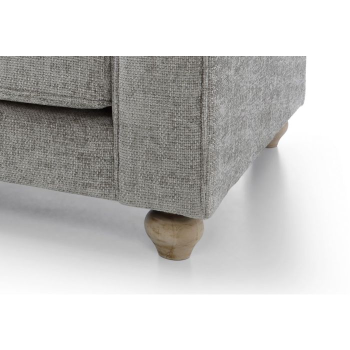 Zazzles 2 Seater Sofa - Ash Grey Fabric