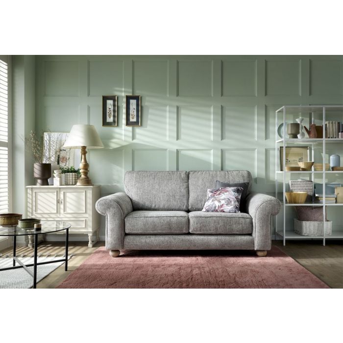 Zazzles 2 Seater Sofa - Ash Grey Fabric