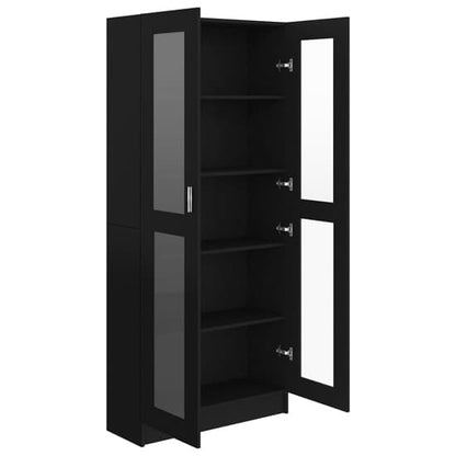 Axtan Wooden Display Cabinet With 2 Doors In Black