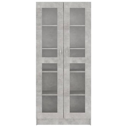 Axtan Wooden Display Cabinet With 2 Doors In Concrete Effect