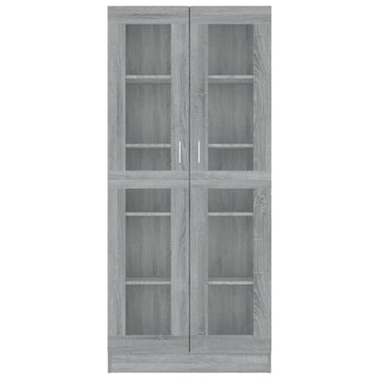 Axtan Wooden Display Cabinet With 2 Doors In Grey Sonoma Oak