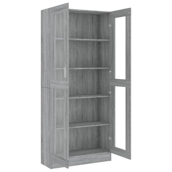 Axtan Wooden Display Cabinet With 2 Doors In Grey Sonoma Oak