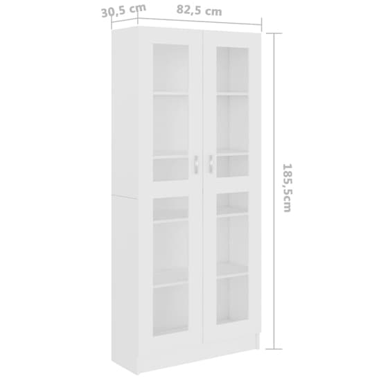 Axtan Wooden Display Cabinet With 2 Doors In White