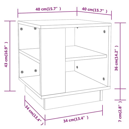 Modern White Wooden Coffee Table with Undershelf for Living Room