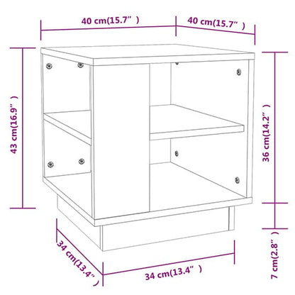 Modern White Wooden Coffee Table with Undershelf for Living Room