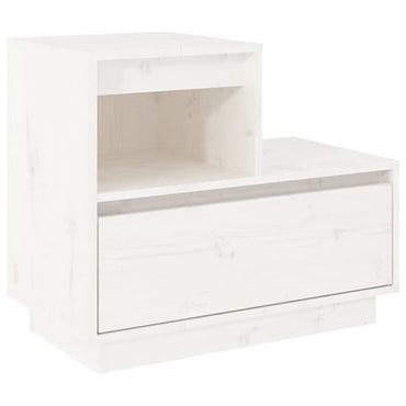 Belay Pinewood Bedside Cabinet With 1 Drawer In White