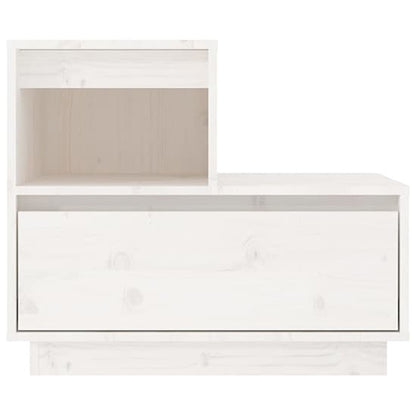 Belay Pinewood Bedside Cabinet With 1 Drawer In White