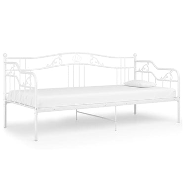 Bijan Metal Frame Single Sofabed In White