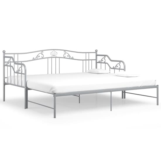 Bijan Pull-Out Metal Frame Single Sofabed In Grey