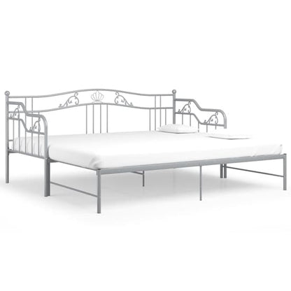 Bijan Pull-Out Metal Frame Single Sofabed In Grey