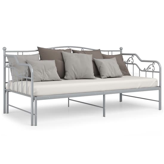 Bijan Pull-Out Metal Frame Single Sofabed In Grey