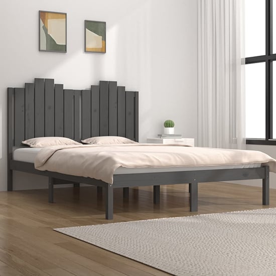 Boreas Natural Solid Pinewood Small Double Bed Frame - 4FT Mattress Compatible