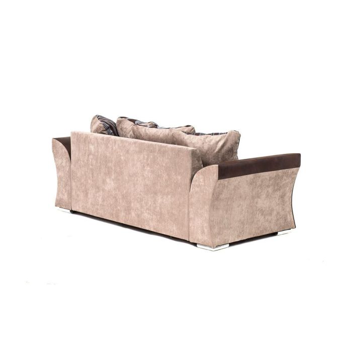 Faro 3 Seater Sofa - Brown Fabric